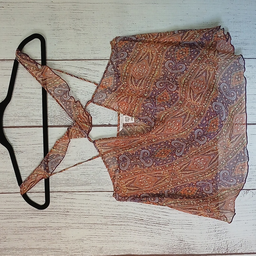 Victoria's Secret semi sheer lingerie top size XL